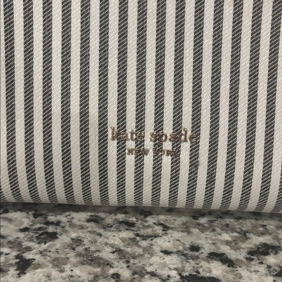 Kate Spade Navy and Cream Striped Satchel - Picture 2 of 7